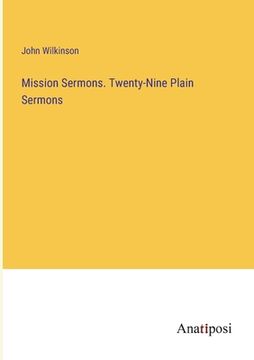 portada Mission Sermons. Twenty-Nine Plain Sermons (in English)