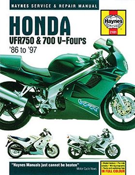 portada Honda VFR750 & 700 V-Fours Motorcycle Repair Manual: 86-97 (Haynes Service and Repair Manual)