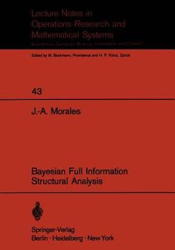 portada bayesian full information structrual analysis: with an application to the study of the belgian beef market