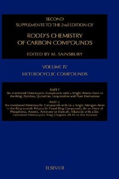 portada heterocyclic compounds ssrcc iv part f: six-membered heter comp single heter-atom in the ringpart g (partial): six membered heter comp (en Inglés)