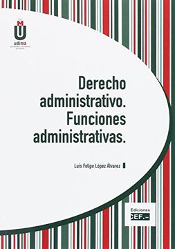 portada Derecho administrativo. Funciones administrativas