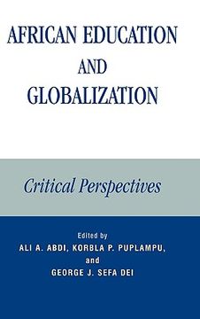 portada african education and globalization: critical perspectives (en Inglés)