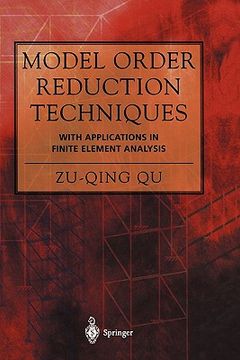 portada model order reduction techniques: with applications in finite element analysis
