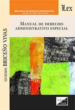 portada Manual de Derecho Administrativo Especial