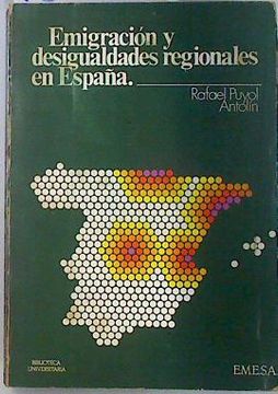 portada Emigracion y Desigualdades Regionales en España