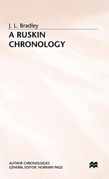portada A Ruskin Chronology (Author Chronologies Series) (en Inglés)