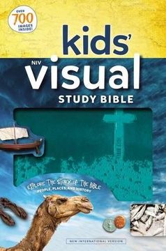 portada NIV Kids' Visual Study Bible, Imitation Leather, Teal, Full Color Interior: Explore the Story of the Bible---People, Places, and History