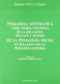 portada Pedagogía sistemática como teoría científica de la educación