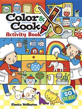 portada color & cook activity book (en Inglés)
