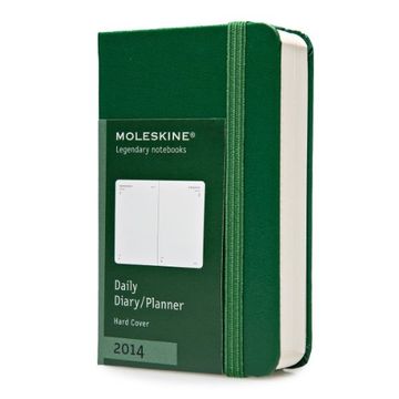 portada Moleskine Extra Small 12 Months 2014 Daily Diary - Green (Moleskine Diaries)