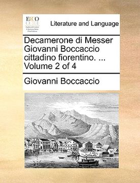 portada Decamerone Di Messer Giovanni Boccaccio Cittadino Fiorentino. ... Volume 2 of 4 (in Italian)