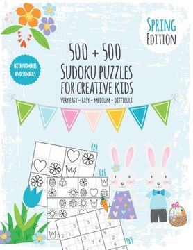 portada Seasons Sudoku Book for creative kids: Puzzle fun for children - Sudoku book with 500 numbers and symbol Sudokus - Difficulty very easy to difficult - (in English)