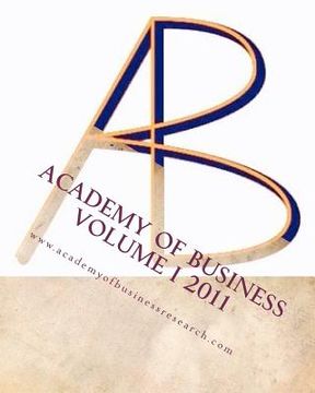 portada academy of business 2011 volume 1 (in English)