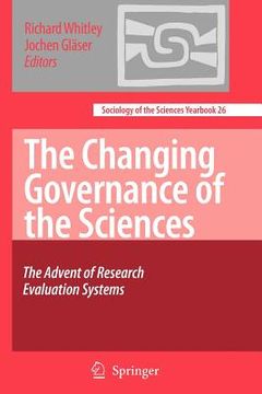portada the changing governance of the sciences: the advent of research evaluation systems (en Inglés)