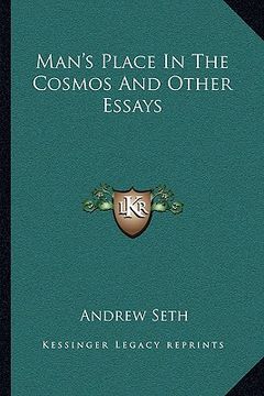 portada man's place in the cosmos and other essays (en Inglés)