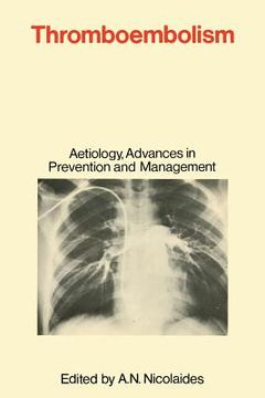portada Thromboembolism: Aetiology, Advances in Prevention and Management (en Inglés)