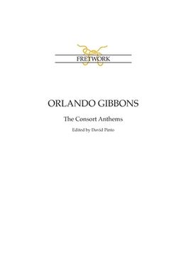 portada Orlando Gibbons: The Consort Anthems (in English)
