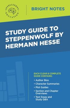 portada Study Guide to Steppenwolf by Hermann Hesse (in English)