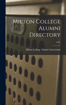 portada Milton College Alumni Directory; 1915 (en Inglés)