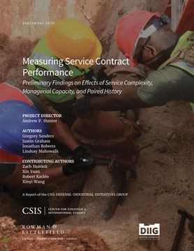 portada Measuring Service Contract Performance: Preliminary Findings on Effects of Service Complexity, Managerial Capacity, and Paired History (en Inglés)