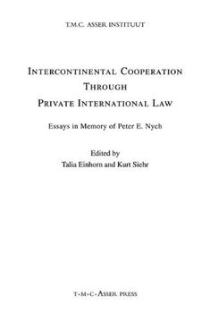 portada Intercontinental Cooperation Through Private International Law: Essays in Memory of Peter e. Nygh (en Inglés)