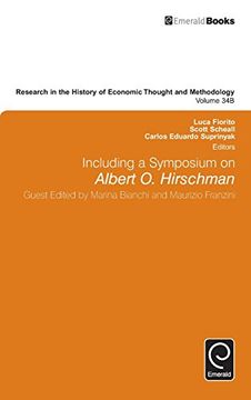 portada Including a Symposium on Albert O. Hirschman (Research in the History of Economic Thought and Methodology)