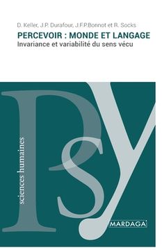 portada Percevoir: monde et langage: Invariance et variabilité du sens vécu (in French)