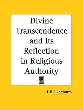 portada divine transcendence and its reflection in religious authority (in English)