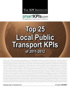 portada Top 25 Local Public Transport KPIs of 2011-2012