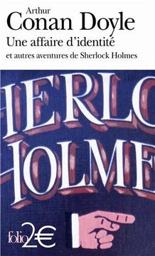 portada Une affaire d'identité et autres aventures de Sherlock Holmes (Folio 2 )