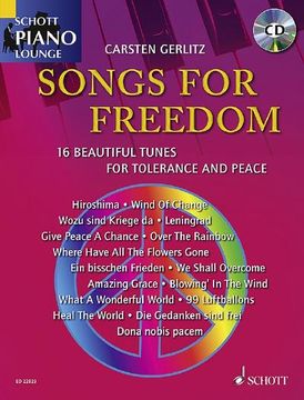 portada Songs for Freedom. Klavier. Ausgabe mit cd