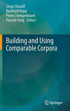 portada bucc: building and using comparable corpora (in English)