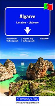 portada Algarve, Lissabon Regionalkarte 1: 200 000 (Kümmerly+Frey Reisekarten)