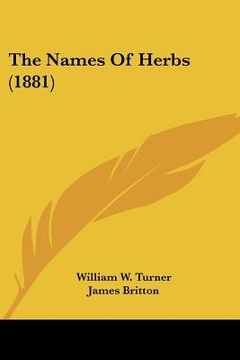 portada the names of herbs (1881)