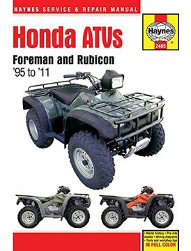 portada Honda Atvs Foreman and Rubicon '95 to '11 (Haynes Service & Repair Manual) (en Inglés)