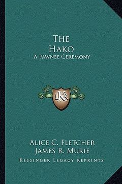 portada the hako: a pawnee ceremony (in English)