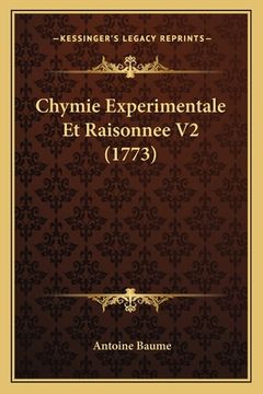 portada Chymie Experimentale Et Raisonnee V2 (1773) (in French)