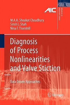 portada diagnosis of process nonlinearities and valve stiction: data driven approaches