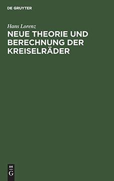 portada Neue Theorie und Berechnung der Kreiselrã¤Der (en Alemán)