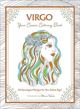 portada Virgo: Your Cosmic Coloring Book: 24 Astrological Designs for Your Zodiac Sign! (in English)