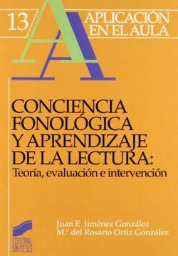 portada Conciencia Fonológica y Aprendizaje de Lectura: Teoría, Evaluación e Intervención