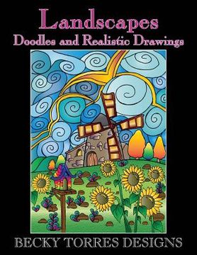 portada Landscapes - Doodles and Realistic Drawings (en Inglés)