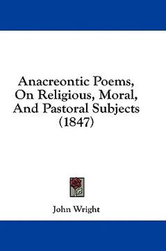 portada anacreontic poems, on religious, moral,