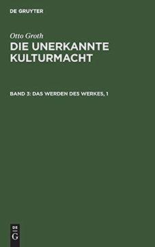 portada Das Werden des Werkes, 1 (in German)