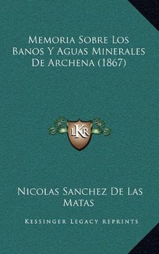 portada Memoria Sobre los Banos y Aguas Minerales de Archena (1867)