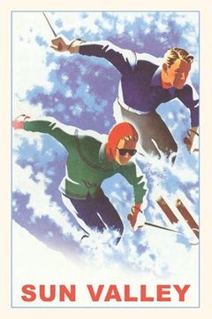 portada Vintage Journal Skiers in Powder, Sun Valley