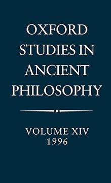 portada Oxford Studies in Ancient Philosophy: Volume Xiv: 1996 (en Inglés)