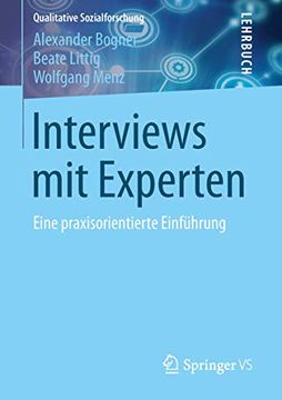 portada Interviews mit Experten: Eine Praxisorientierte Einführung (en Alemán)