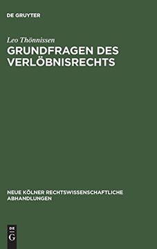 portada Grundfragen des Verlöbnisrechts (en Alemán)
