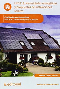 portada Necesidades Energéticas y Propuestas de Instalaciones Solares. Enac0108 - Eficiencia Energética de Edificios
